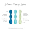 Bumkins Silicone Dipping Spoons 3 Pack - Gumdrop - Bowls & Utensils - not - on - sale