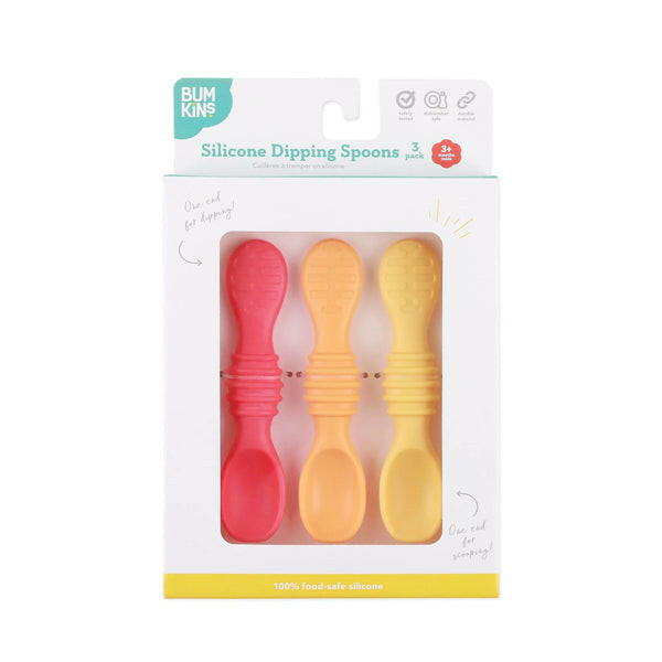 Bumkins Silicone Dipping Spoons 3 Pack - Tutti Frutti - HYPHEN KIDS