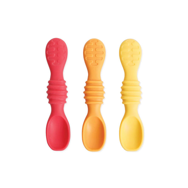 Bumkins Silicone Dipping Spoons 3 Pack - Tutti Frutti