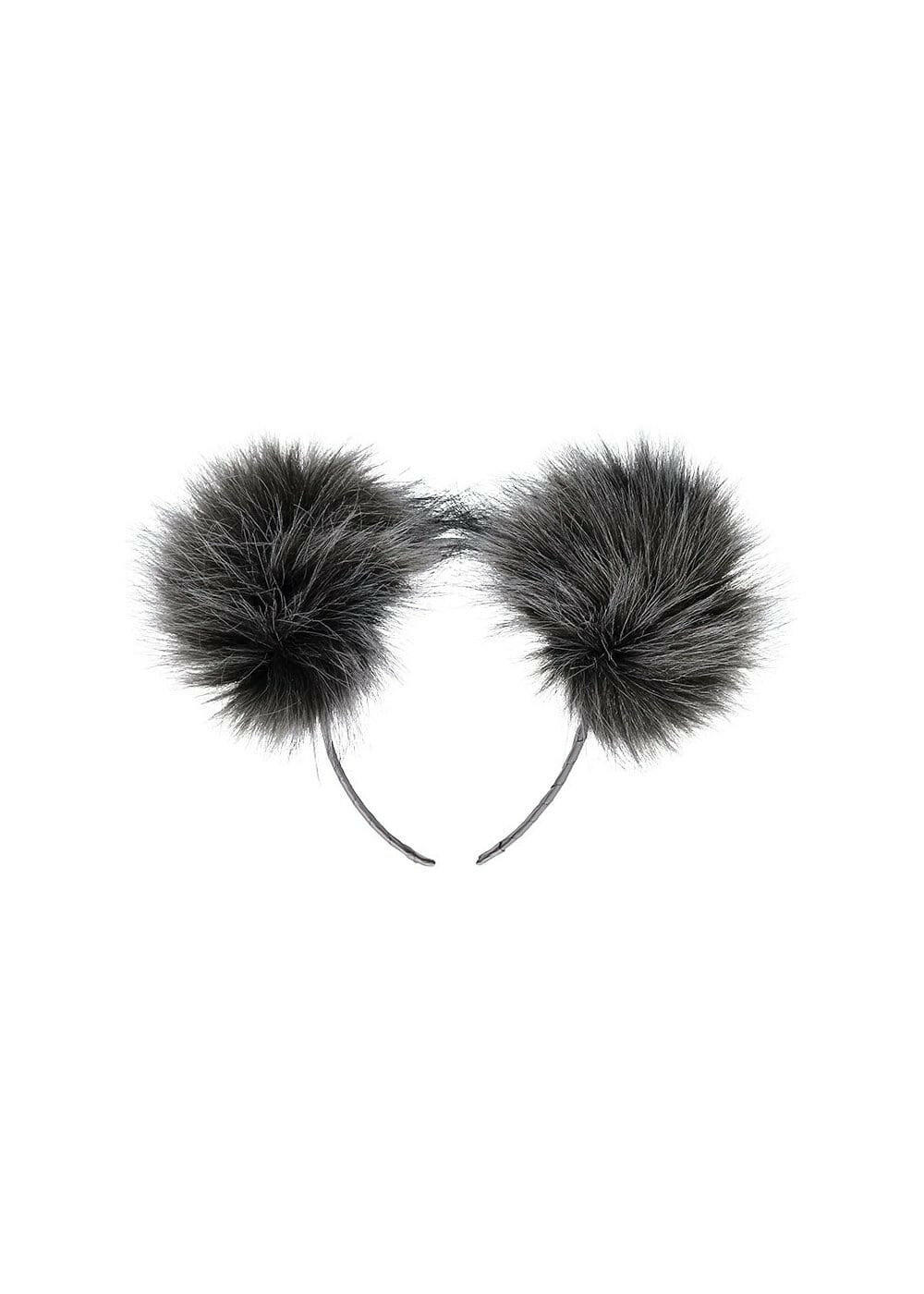 Double Pom Pom Headband Storm Grey - HYPHEN KIDS