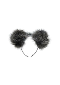 Double Pom Pom Headband Storm Grey - Hair Accessories - girl