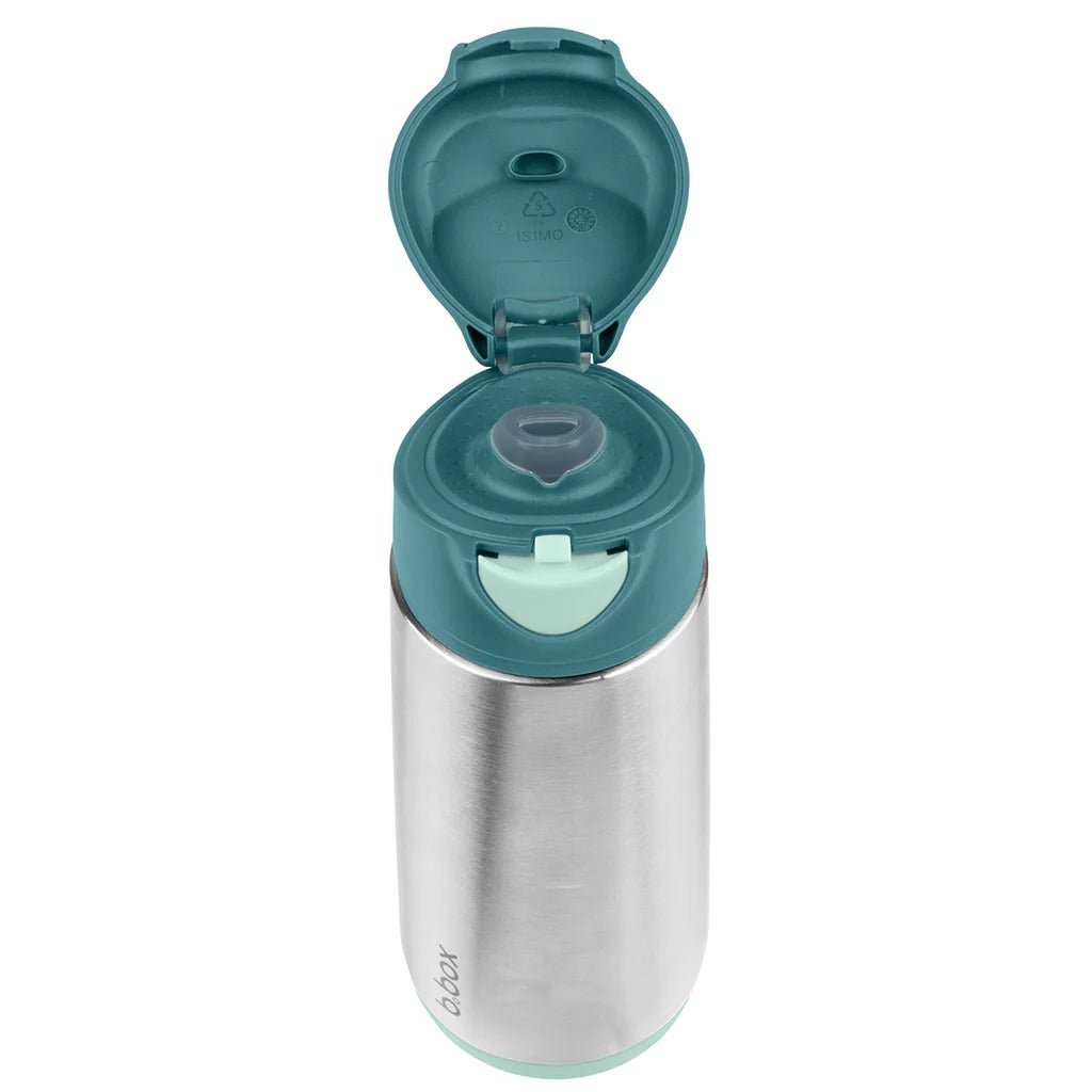 Shop b.box 500mL insulated sport spout bottle - emerald forest NZ | Premium Water Bottle for School Kids
