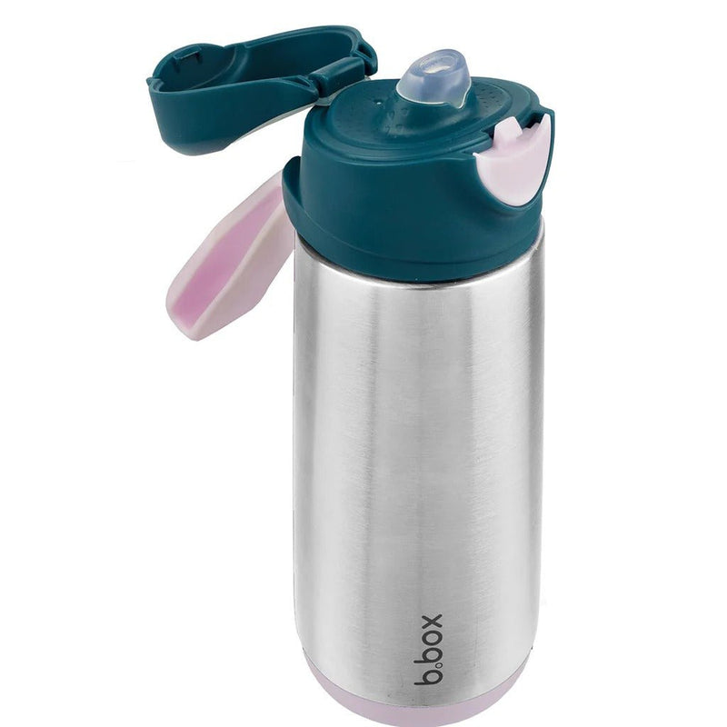 b.box 500mL insulated sport spout bottle - indigo rose Water Bottle for kids