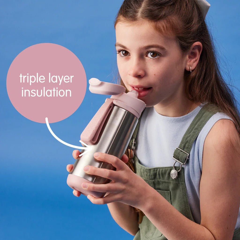 Shop b.box 500mL insulated sport spout bottle - midnight NZ | Premium Water Bottle for School Kids
