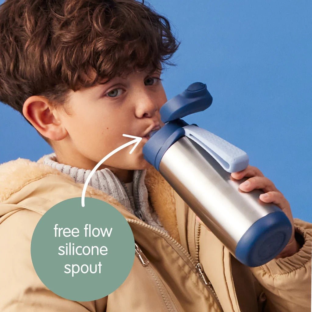 Shop b.box 500mL insulated sport spout bottle - midnight NZ | Premium Water Bottle for School Kids