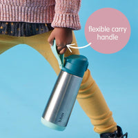 Shop b.box 500mL insulated sport spout bottle - midnight NZ | Premium Water Bottle for School Kids