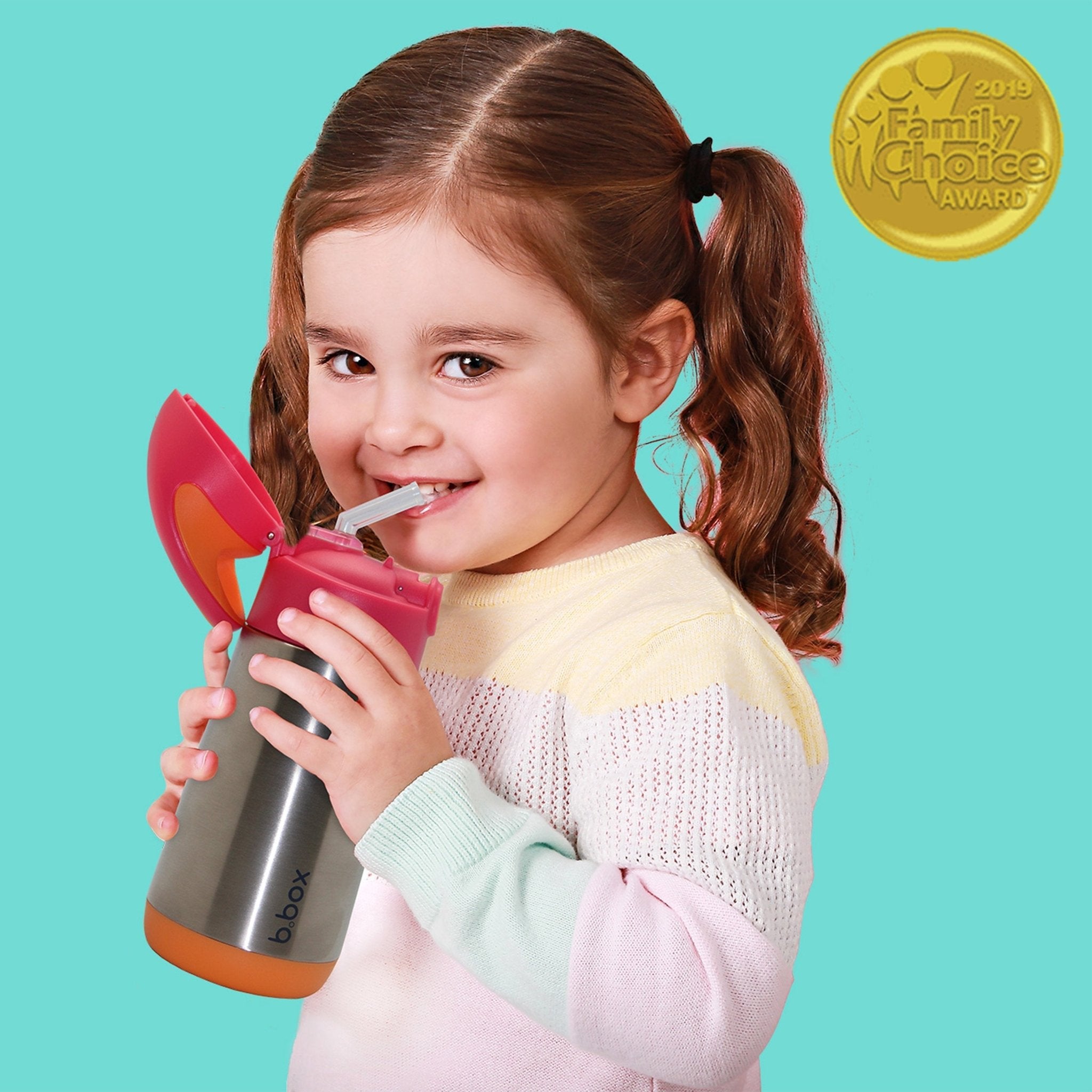 b.box 350ml insulated drink bottle - strawberry shake - Thermos Bottle - Insulated Drink Bottles