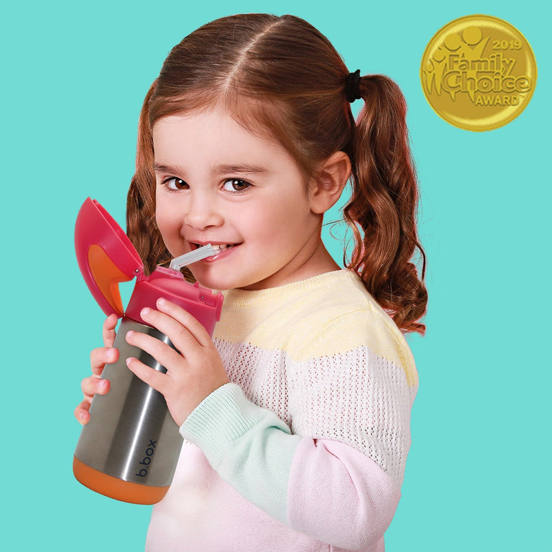 b.box 350ml insulated drink bottle - strawberry shake - HYPHEN KIDS