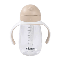 Beaba 2 In 1 Straw Learning Cup - Clay – Sippy Cup NZ | Hyphen Kids