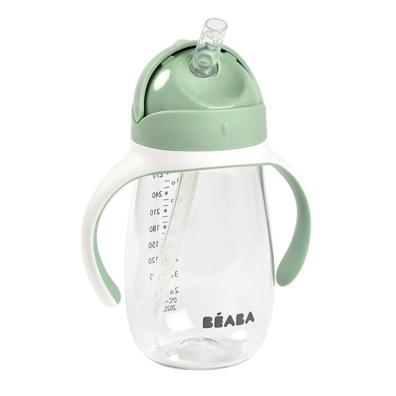 Beaba 2 In 1 Straw Learning Cup - Sage – Sippy Cup NZ | Hyphen Kids