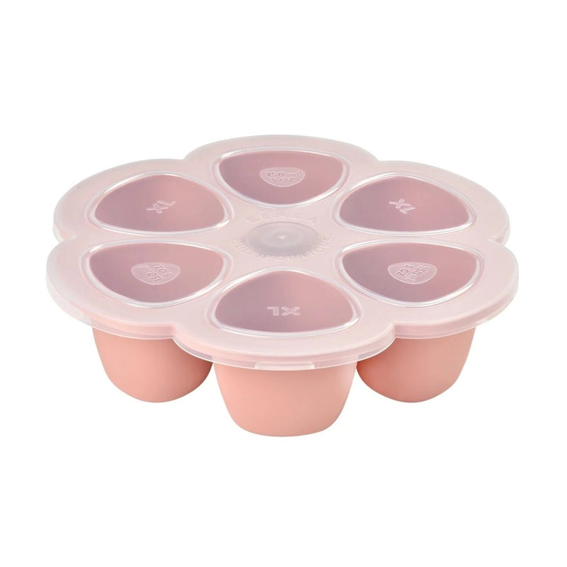 Beaba Multiportions 6*150ML Silicone Tray – Vintage Pink – Food Storage NZ | Hyphen Kids