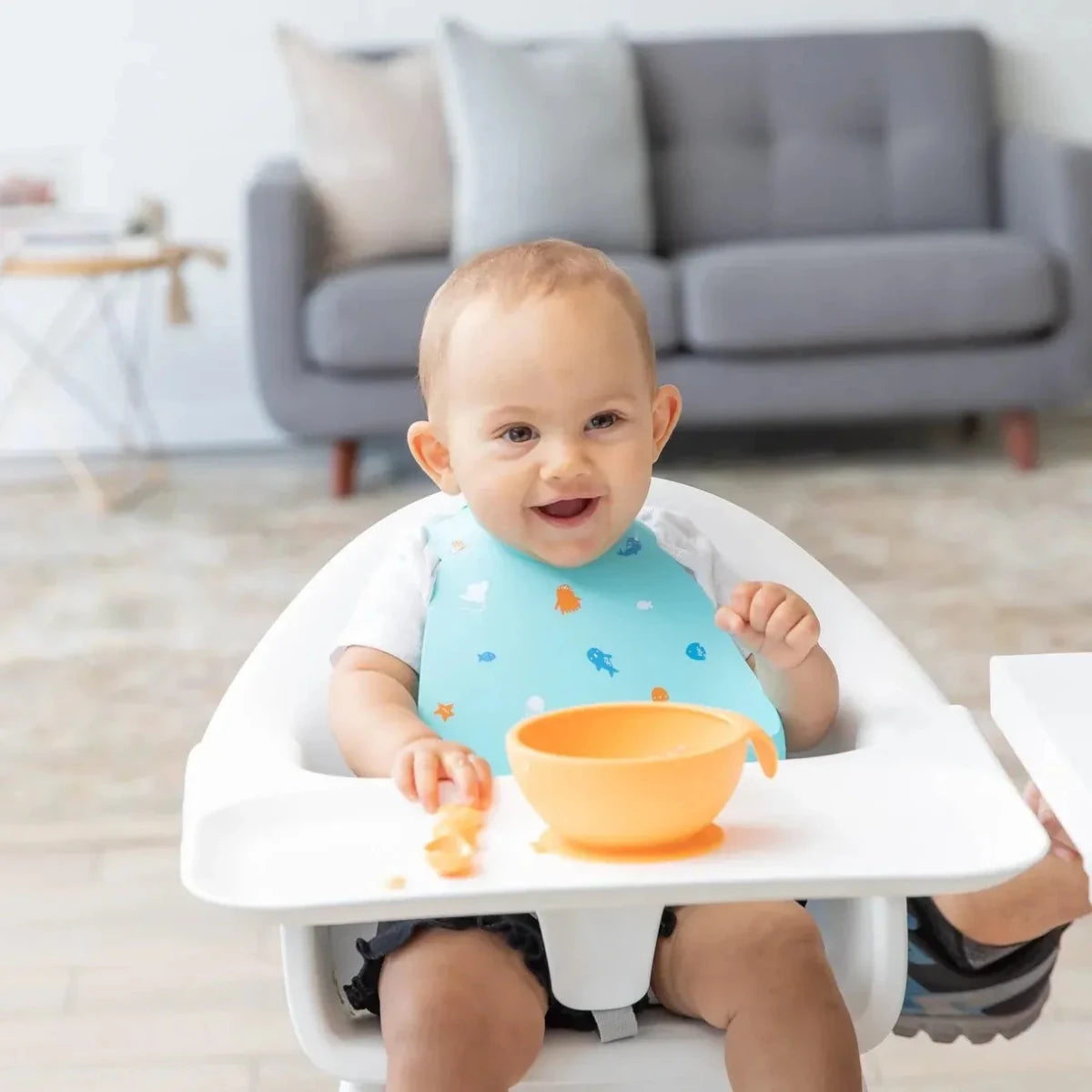 Bumkins Silicone Bib (100% food safe silicone) - Ocean Life – Bibs NZ | Hyphen Kids