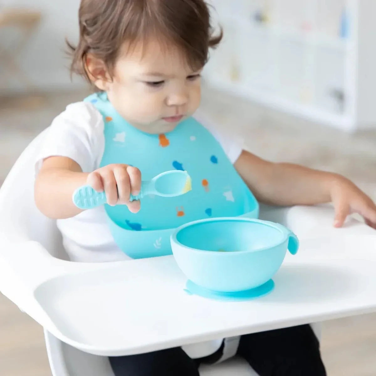 Bumkins Silicone Bib (100% food safe silicone) - Ocean Life – Bibs NZ | Hyphen Kids