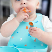 Bumkins Silicone Bib (100% food safe silicone) - Ocean Life – Bibs NZ | Hyphen Kids