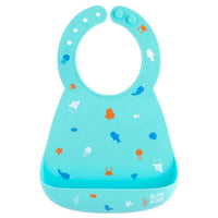 Bumkins Silicone Bib (100% food safe silicone) - Ocean Life – Bibs NZ | Hyphen Kids