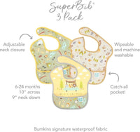 Bumkins Waterproof SuperBib 3 pack - Happy Campers – Bibs NZ | Hyphen Kids