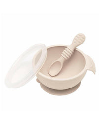 Bumkins First Feeding Set - Sand - Bowls & Utensils - not - on - sale