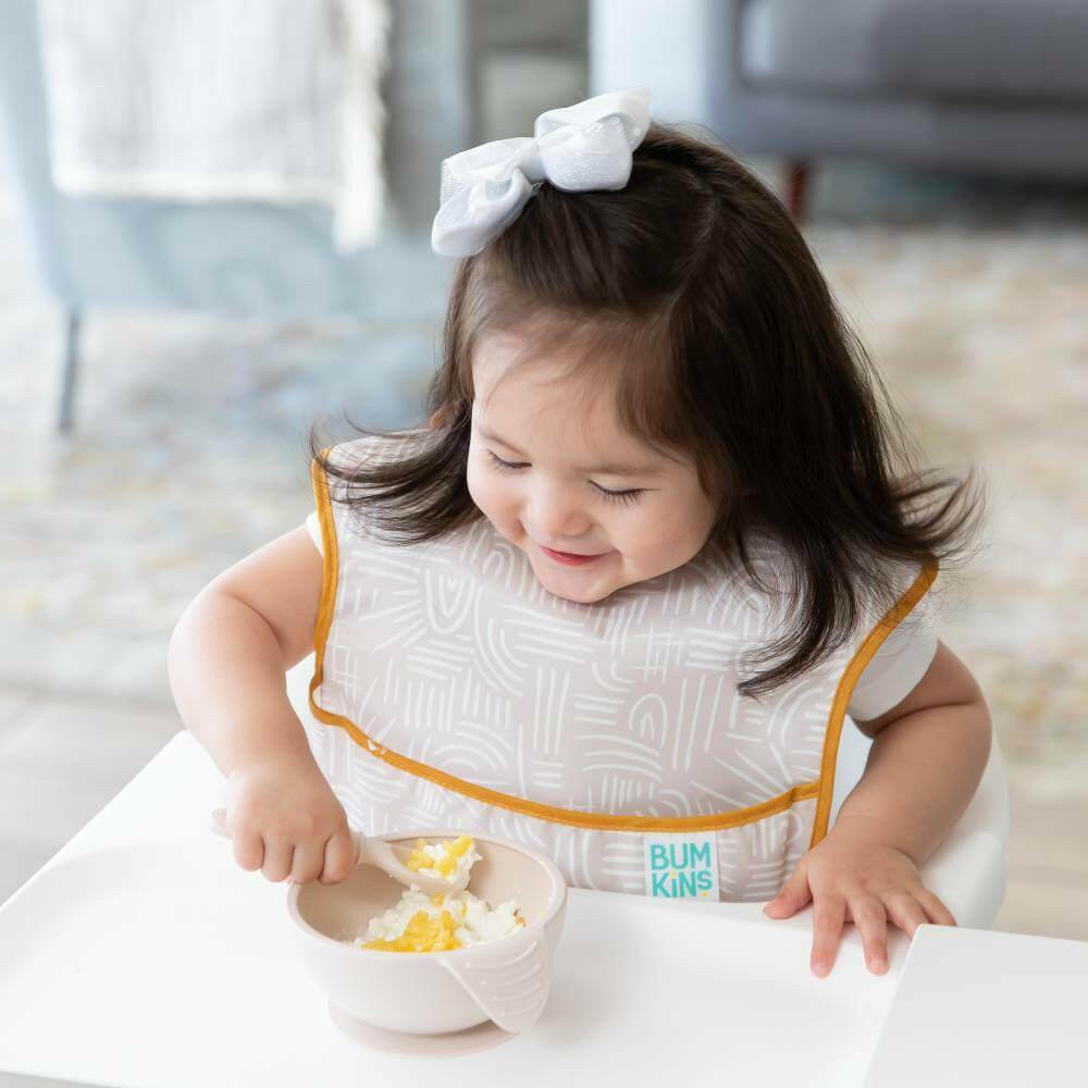 Bumkins First Feeding Set - Sand - Bowls & Utensils - not - on - sale