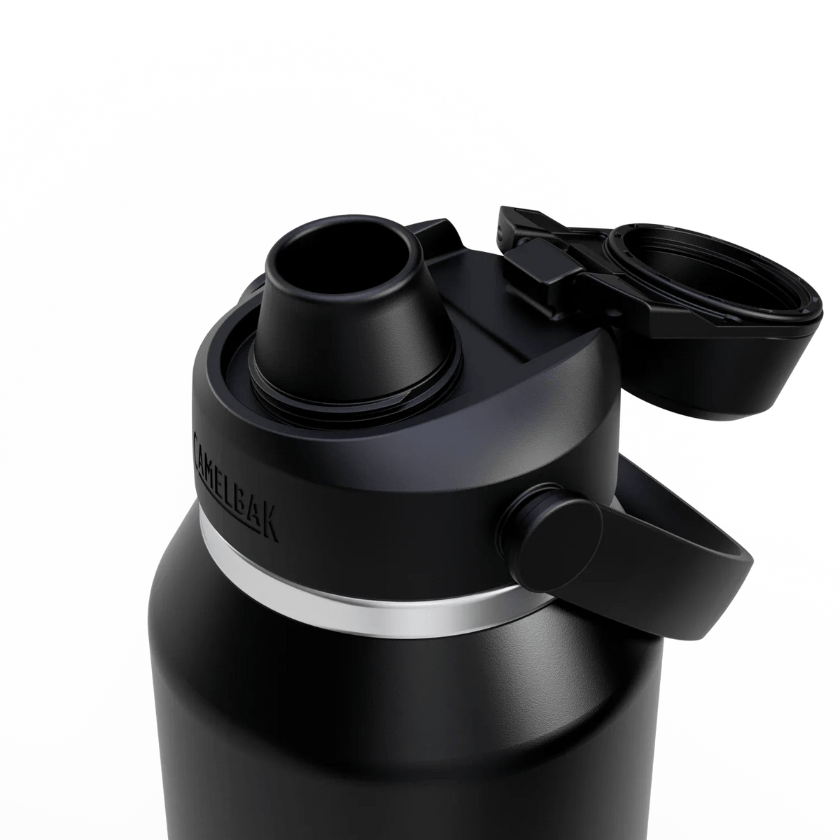 Camelbak Thrive Chug 600ml Bottle, Insulated Stainless Steel - Black - Thermos Bottle - Large Drink Bottle