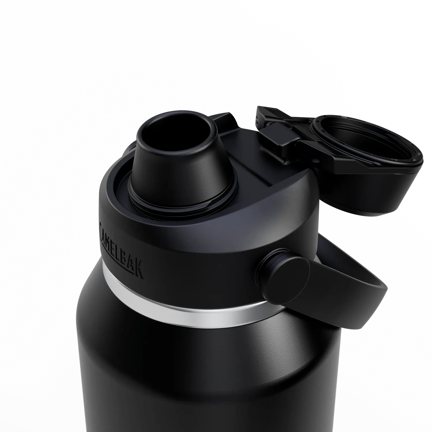 Camelbak Thrive Chug 600ml Bottle, Insulated Stainless Steel - Black - Thermos Bottle - Large Drink Bottle