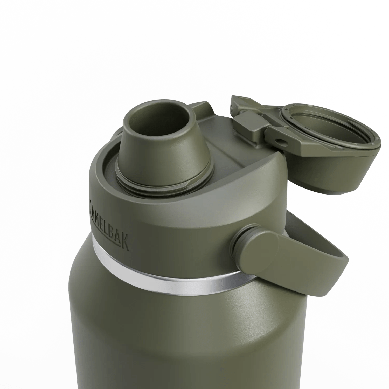 Camelbak Thrive Chug 750ml Bottle, Insulated Stainless Steel - Moss - Thermos Bottle - Large Drink Bottle