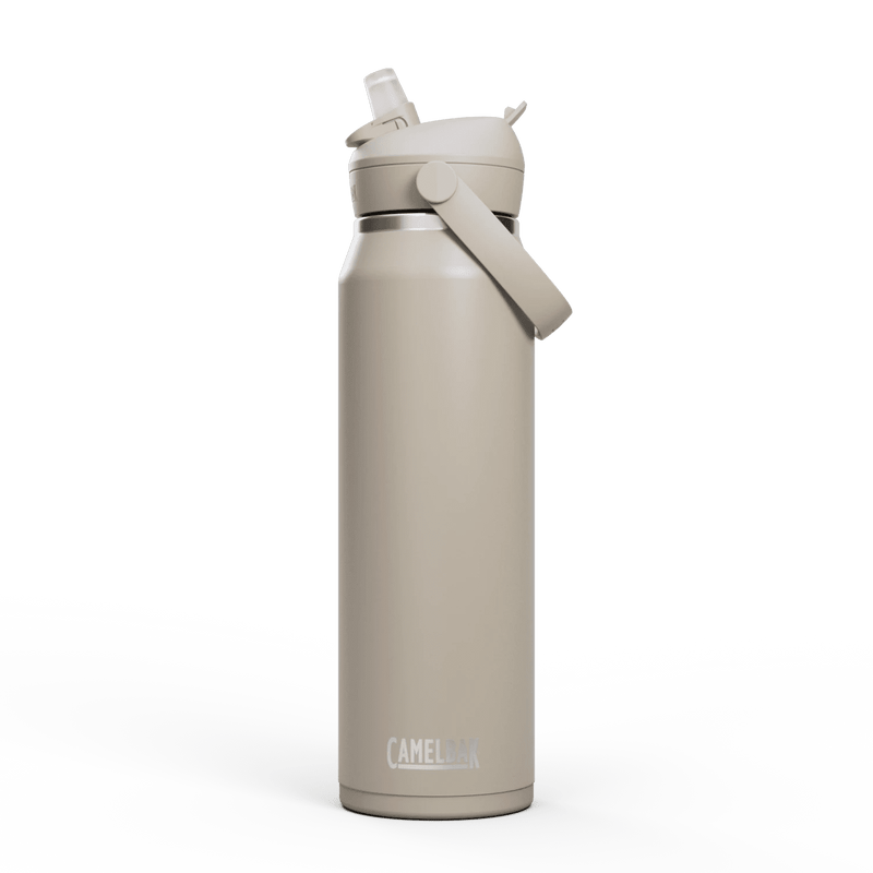 Camelbak Thrive Flip Straw 750ml Bottle, Insulated Stainless Steel - Stone - Thermos Bottle - Large Drink Bottle
