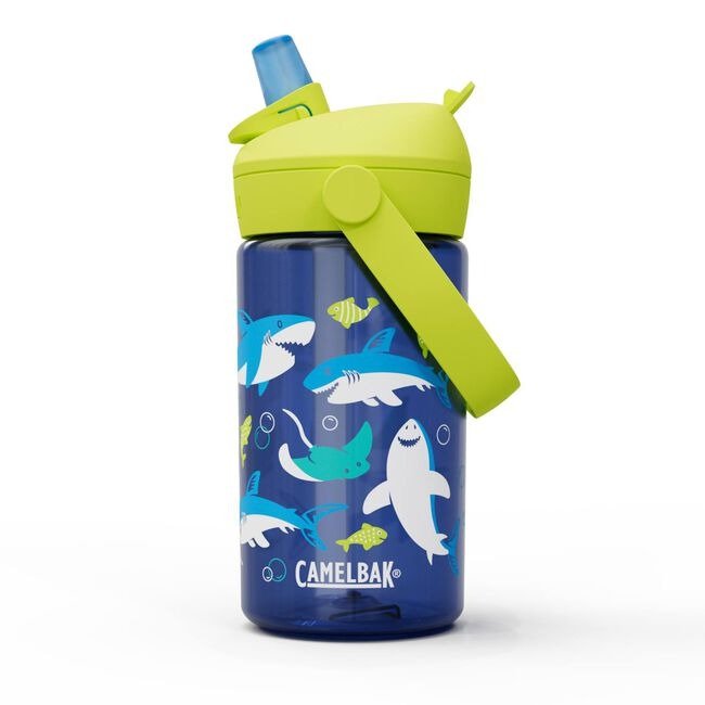 Camelbak Thrive Flip Straw Kids 400ml Water Bottle - Sharks and Rays - Water Bottle - sale Small Drink Bottle