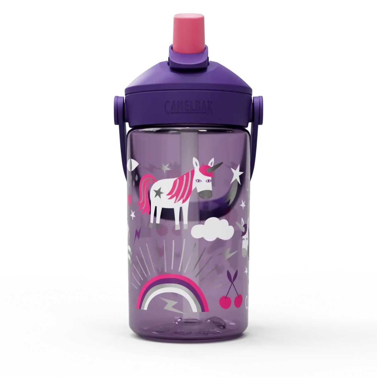 Shop CamelBak Thrive Kids Flip Straw Water Bottle 400ml - Unicorn Party NZ | Premium Water Bottle for School Kids
