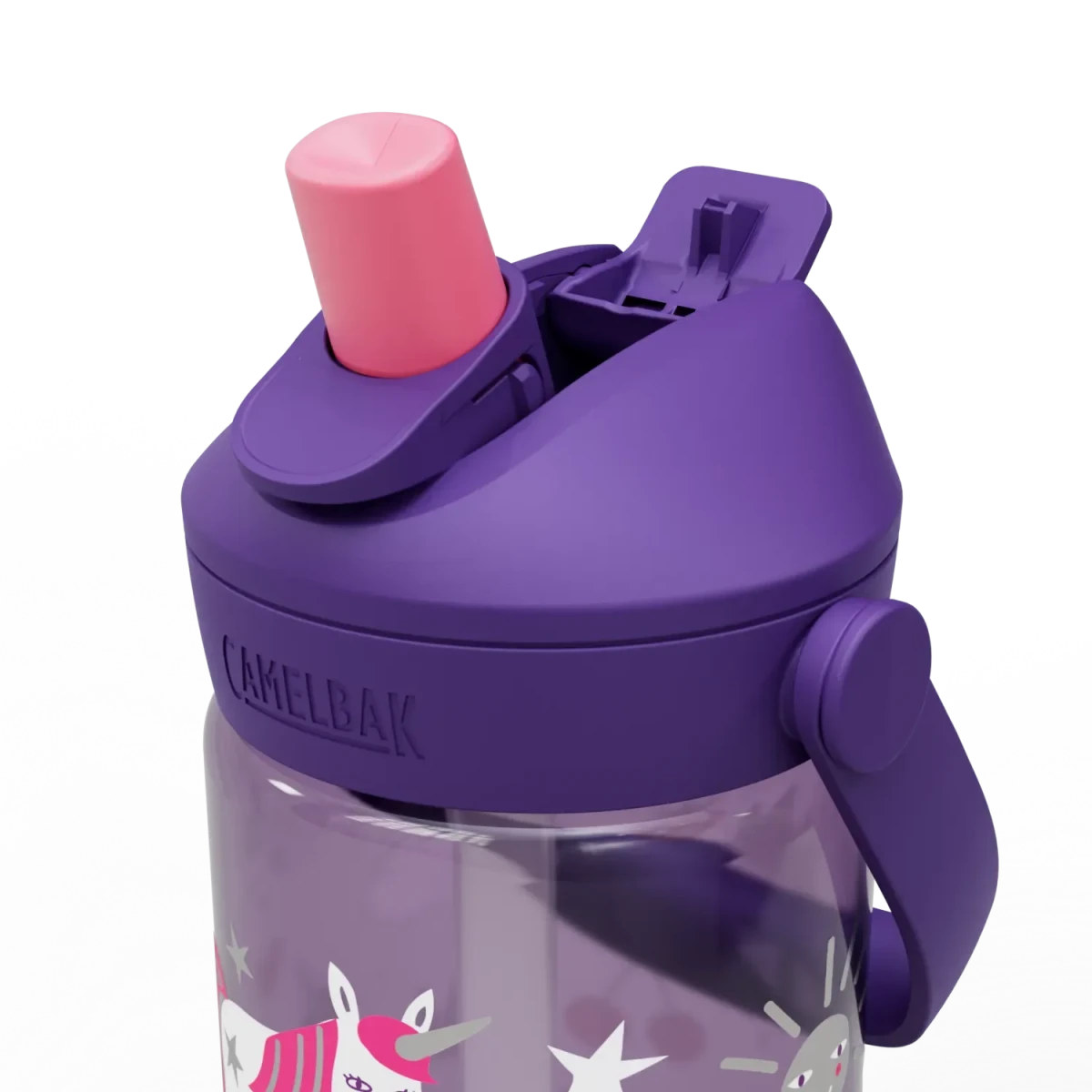 Shop CamelBak Thrive Kids Flip Straw Water Bottle 400ml - Unicorn Party NZ | Premium Water Bottle for School Kids