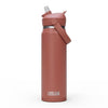 Camelbak Thrive Flip Straw 750ml Bottle, Insulated Stainless Steel - Sierra Red - Thermos Bottle - Insulated Drink Bottles