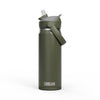 Camelbak Thrive Flip Straw 600ml Bottle, Insulated Stainless Steel - Moss - Thermos Bottle - Insulated Drink Bottles