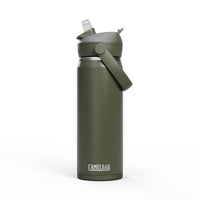 Camelbak Thrive Flip Straw 600ml Bottle, Insulated Stainless Steel - Moss - Thermos Bottle - Insulated Drink Bottles
