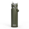 Camelbak Thrive Flip Straw 750ml Bottle, Insulated Stainless Steel - Moss - Thermos Bottle - Insulated Drink Bottles