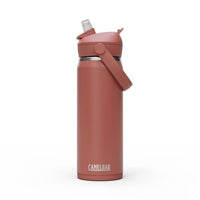 Camelbak Thrive Flip Straw 600ml Bottle, Insulated Stainless Steel - Sierra Red - Thermos Bottle - Insulated Drink Bottles