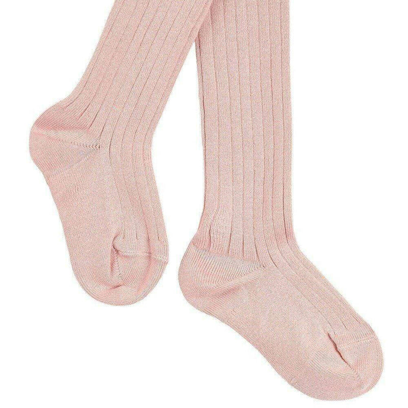 CONDOR Basic Rib Tights (526) Pale Pink - HYPHEN KIDS