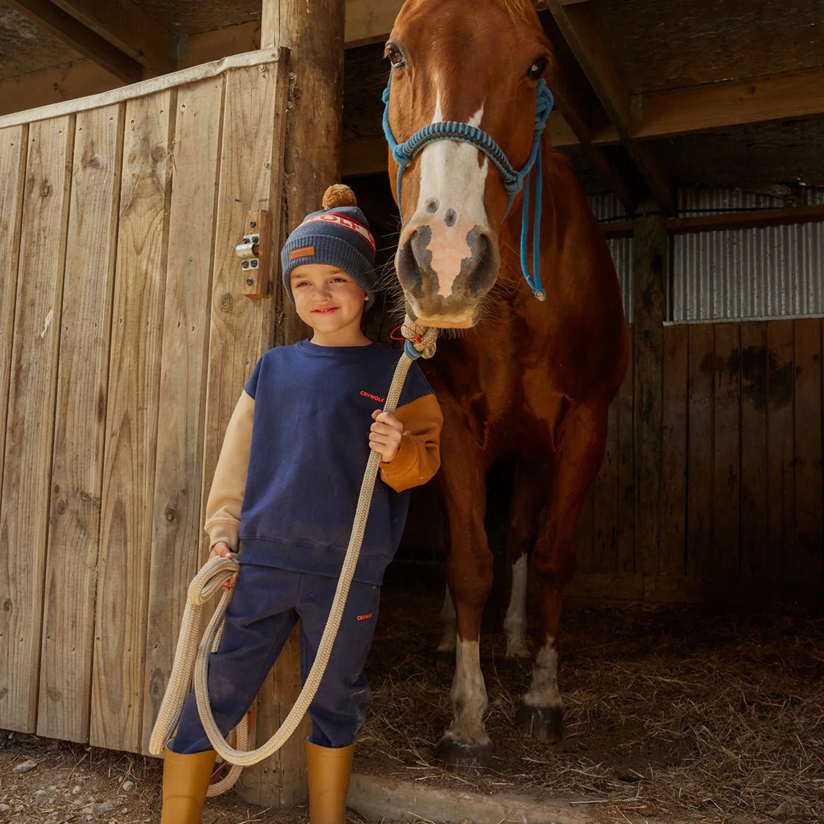 Shop Crywolf Alpine Beanie Indigo NZ | Premium Hats for School Kids