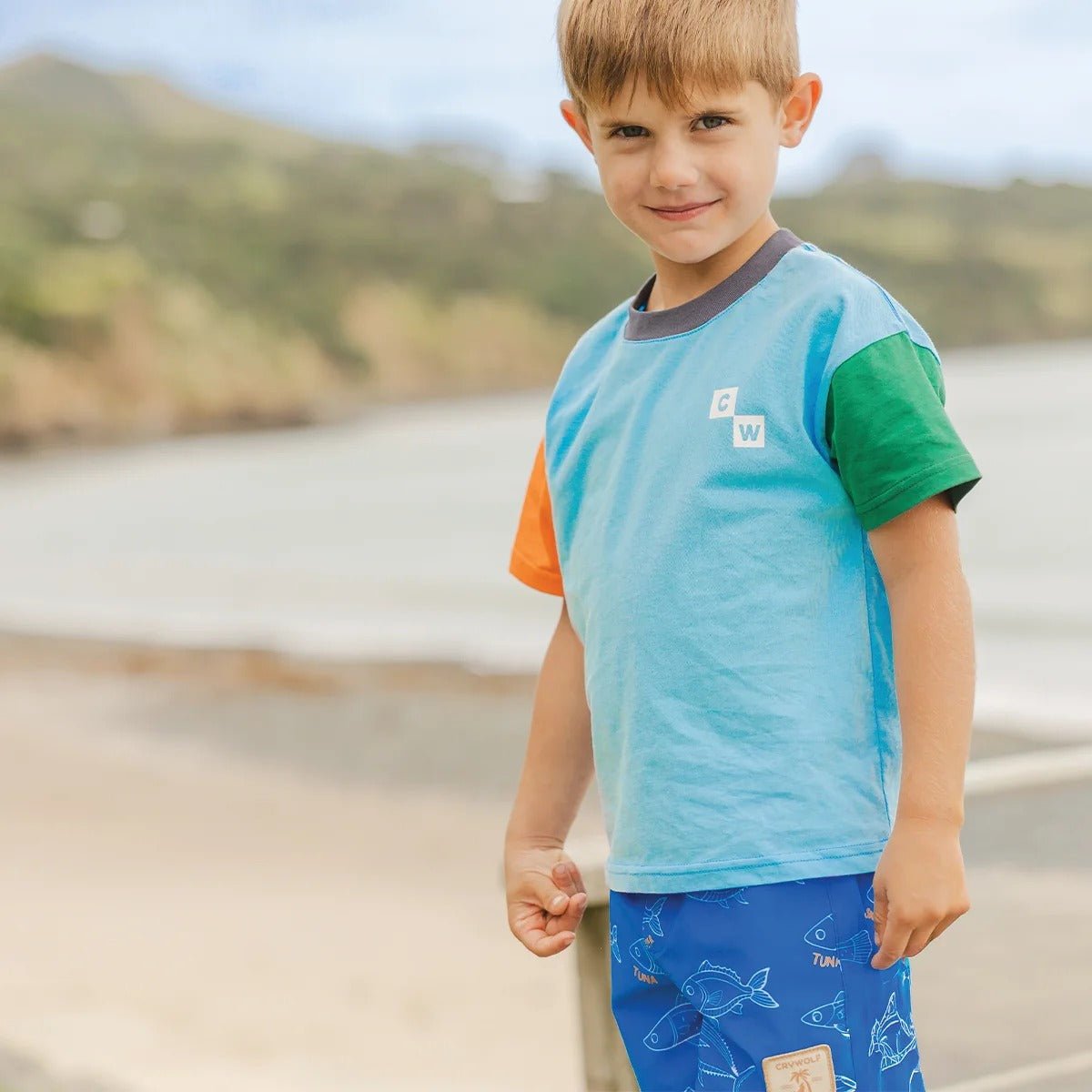 Crywolf Board Short Saltwater – Swimsuit NZ | Hyphen Kids