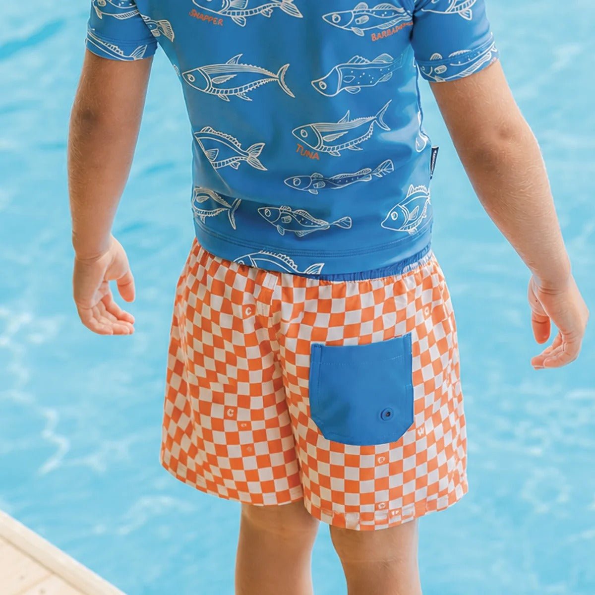 Crywolf Board Short Sunnet Check – Swimsuit NZ | Hyphen Kids