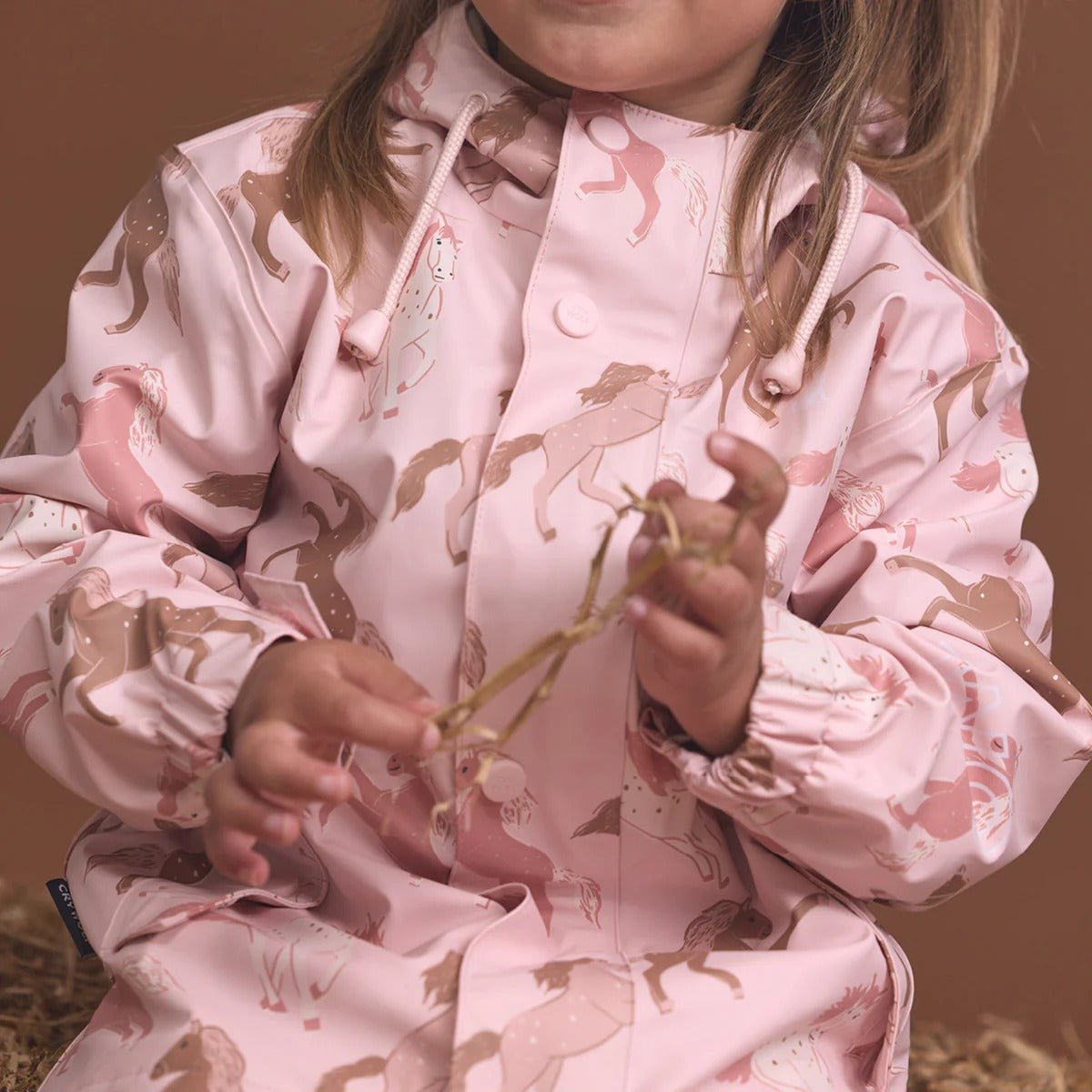 Crywolf Explorer Jacket Blush Ponies Rain Jacket for kids