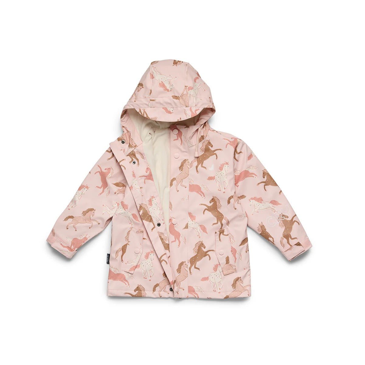 Crywolf Explorer Jacket Blush Ponies Rain Jacket for kids