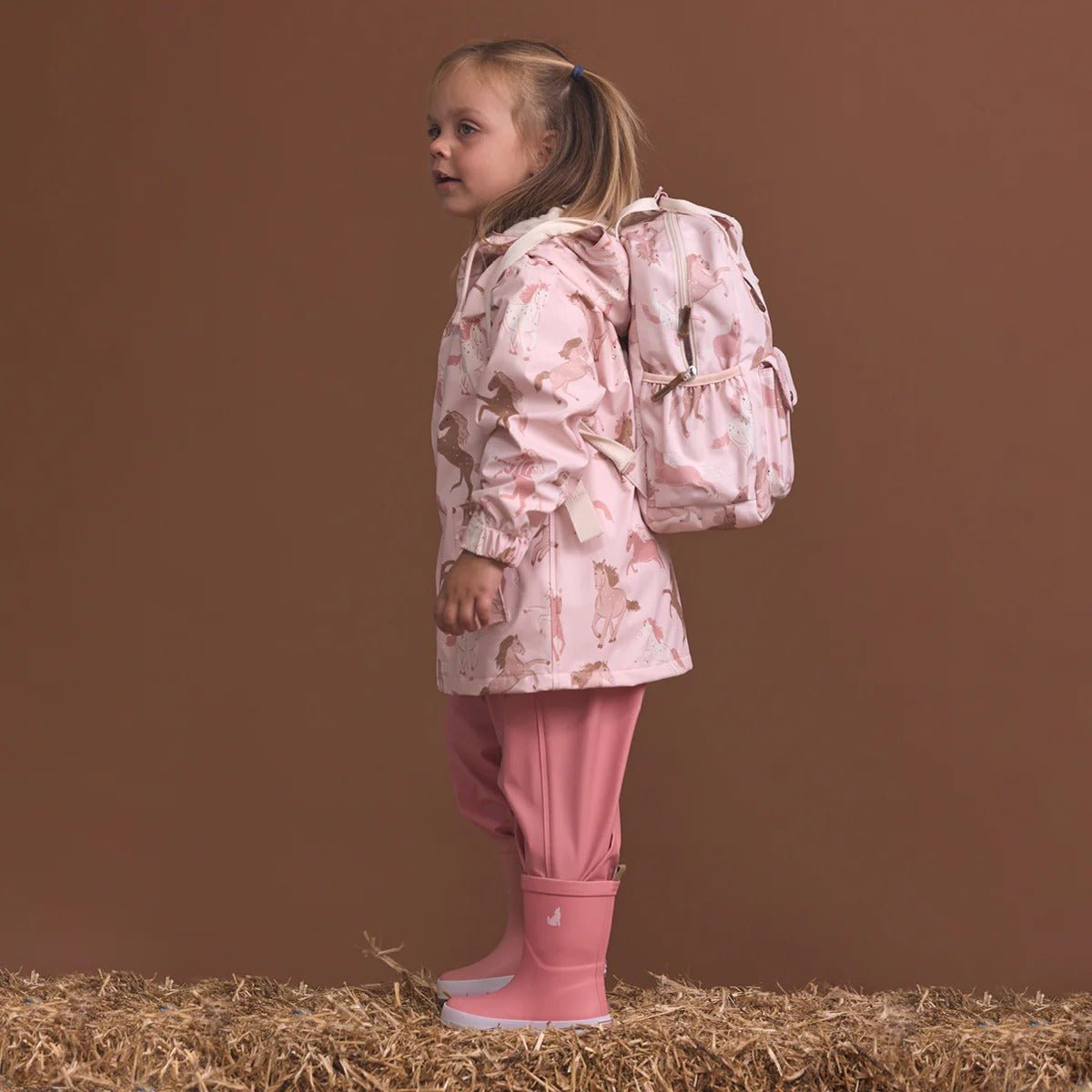 Crywolf Explorer Jacket Blush Ponies Rain Jacket for kids