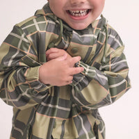 Crywolf Explorer Jacket Field Plaid Rain Jacket for kids