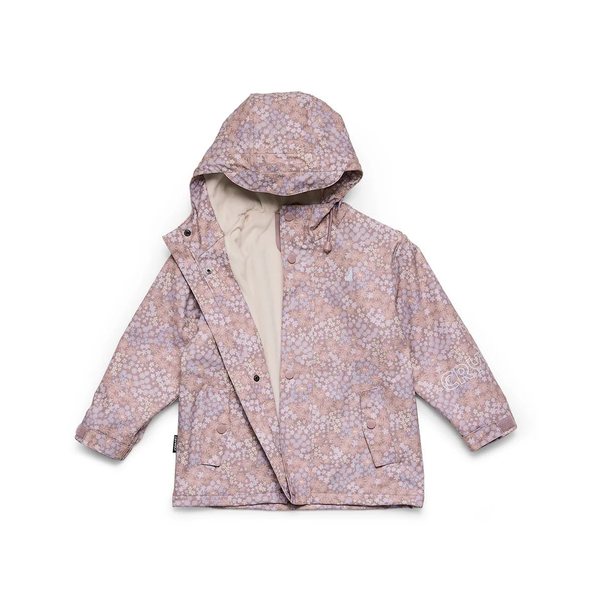 Shop Crywolf Explorer Jacket Meadow Fields NZ | Premium Rain Jacket for School Kids