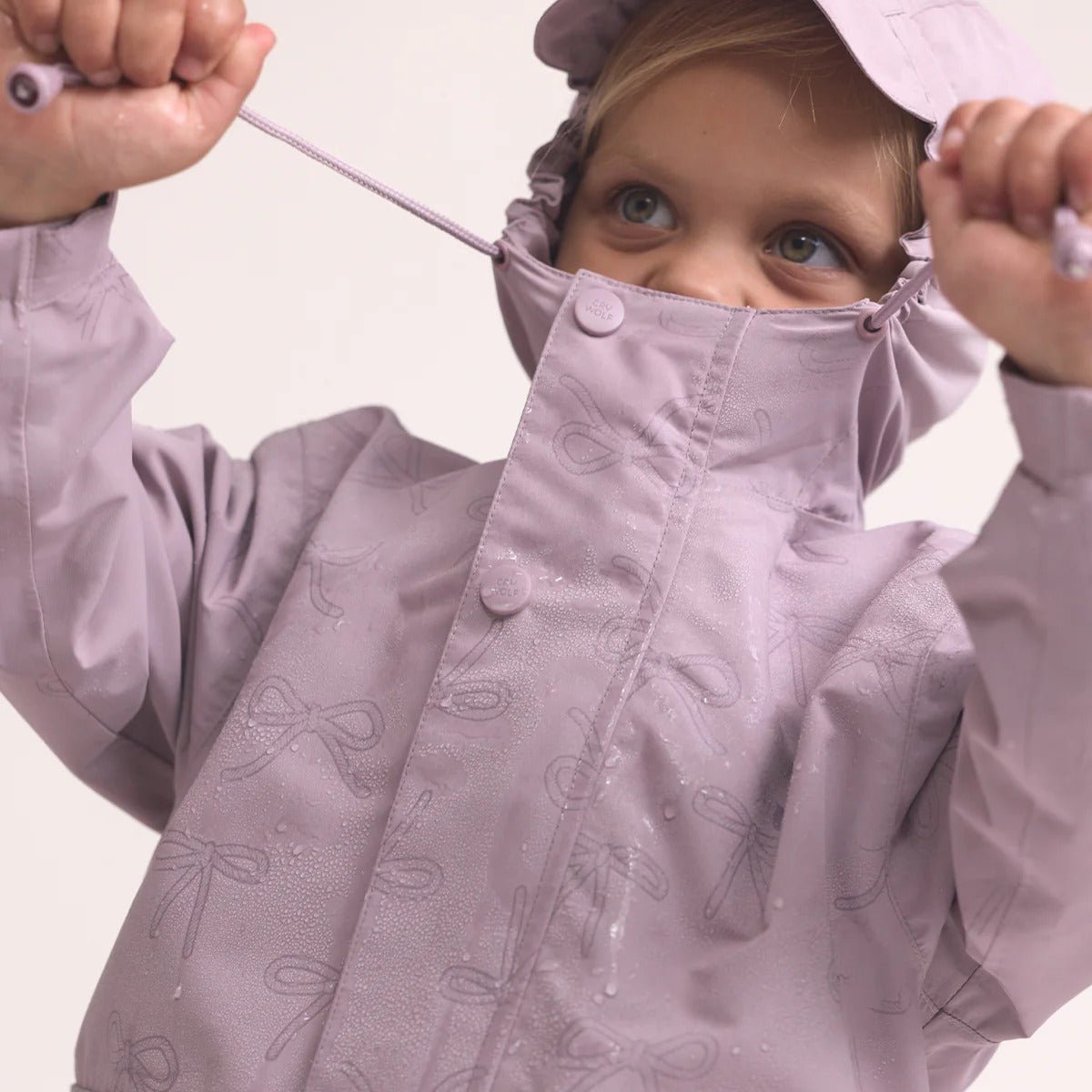 Crywolf Magic Jacket Heather Bows Rain Jacket for kids
