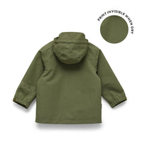 Crywolf Magic Jacket Olive Rope Rain Jacket for kids
