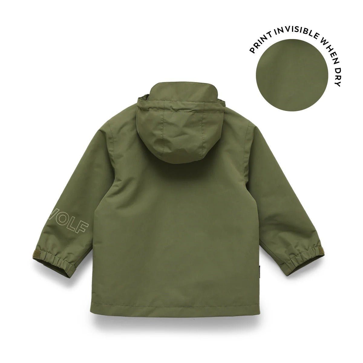 Crywolf Magic Jacket Olive Rope Rain Jacket for kids