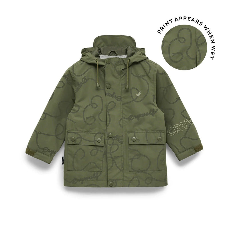 Crywolf Magic Jacket Olive Rope - Rain Jacket - April