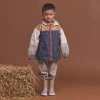 Crywolf Packable Jacket Ash Colourblock - Rain Jacket - April