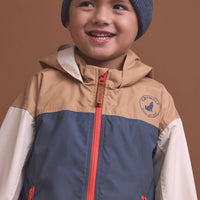 Crywolf Packable Jacket Ash Colourblock - Rain Jacket - April