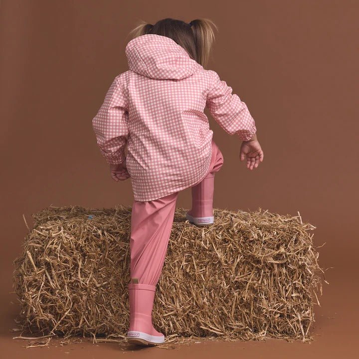 Shop Crywolf Play Jacket Rose Gingham NZ | Premium Jackets|Coats|Hoodies for School Kids